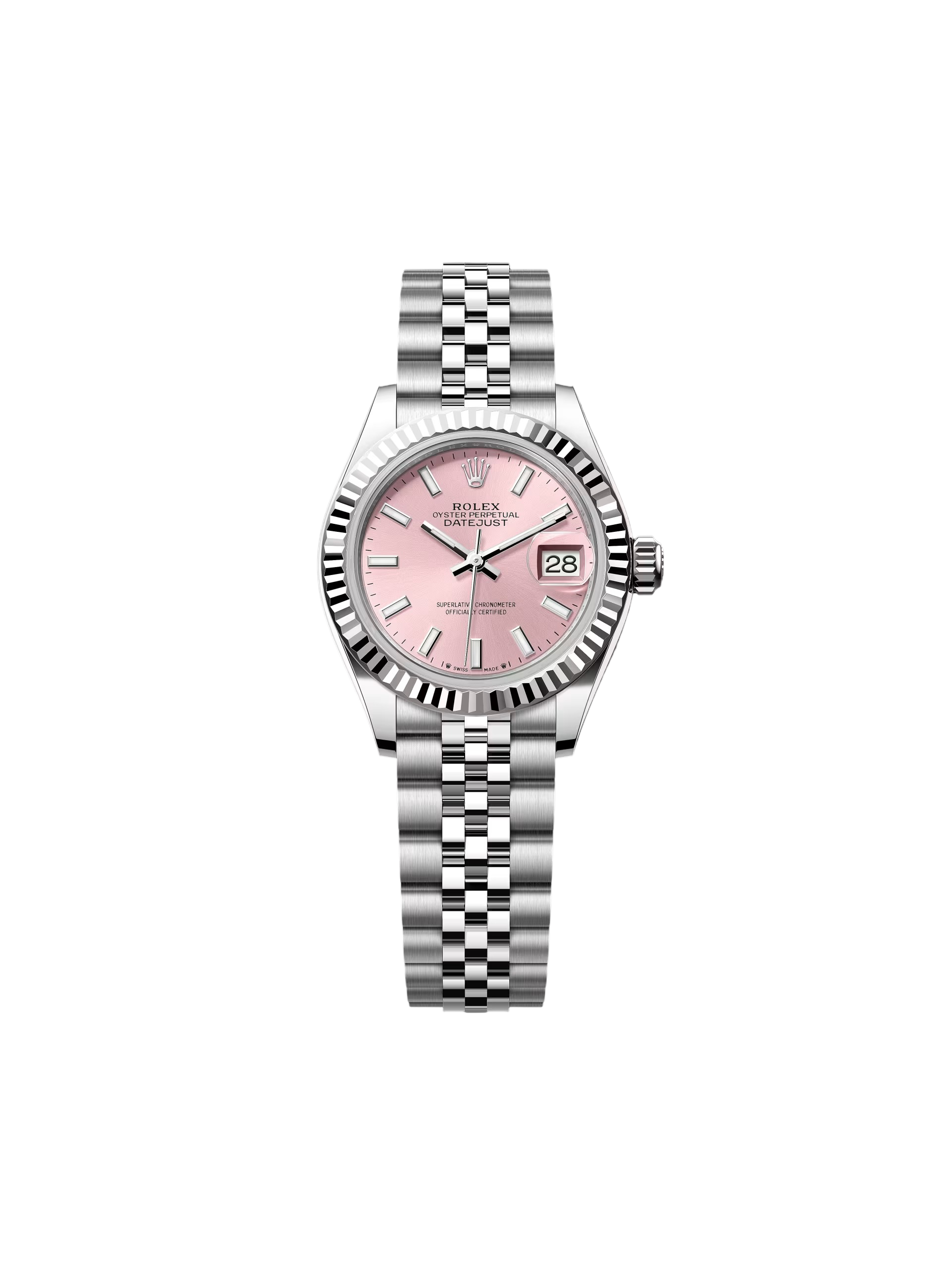 [2026 Mirror Grade]RLX Lady-Datejust 28mm 279174 Pink Dial Oyster Bracelet
