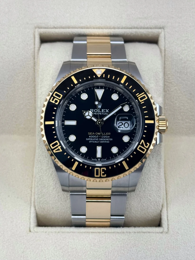 [2026 Mirror Grade]Rolex Sea-Dweller 126603 Solid Gold & Oystersteel Black Dial Men’s Watch