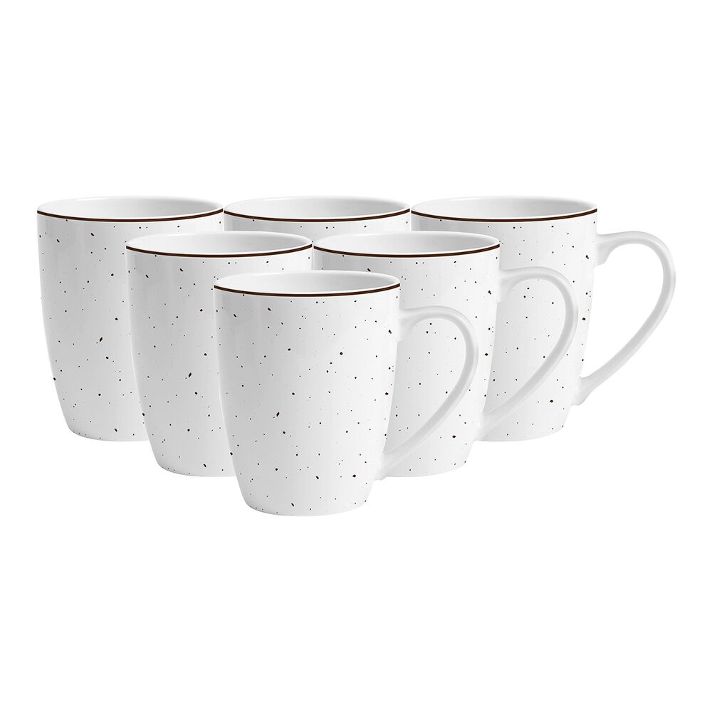 MG HOME Zestaw kubków porcelanowych MG Home Gemma, 360 ml, 6 sztuk