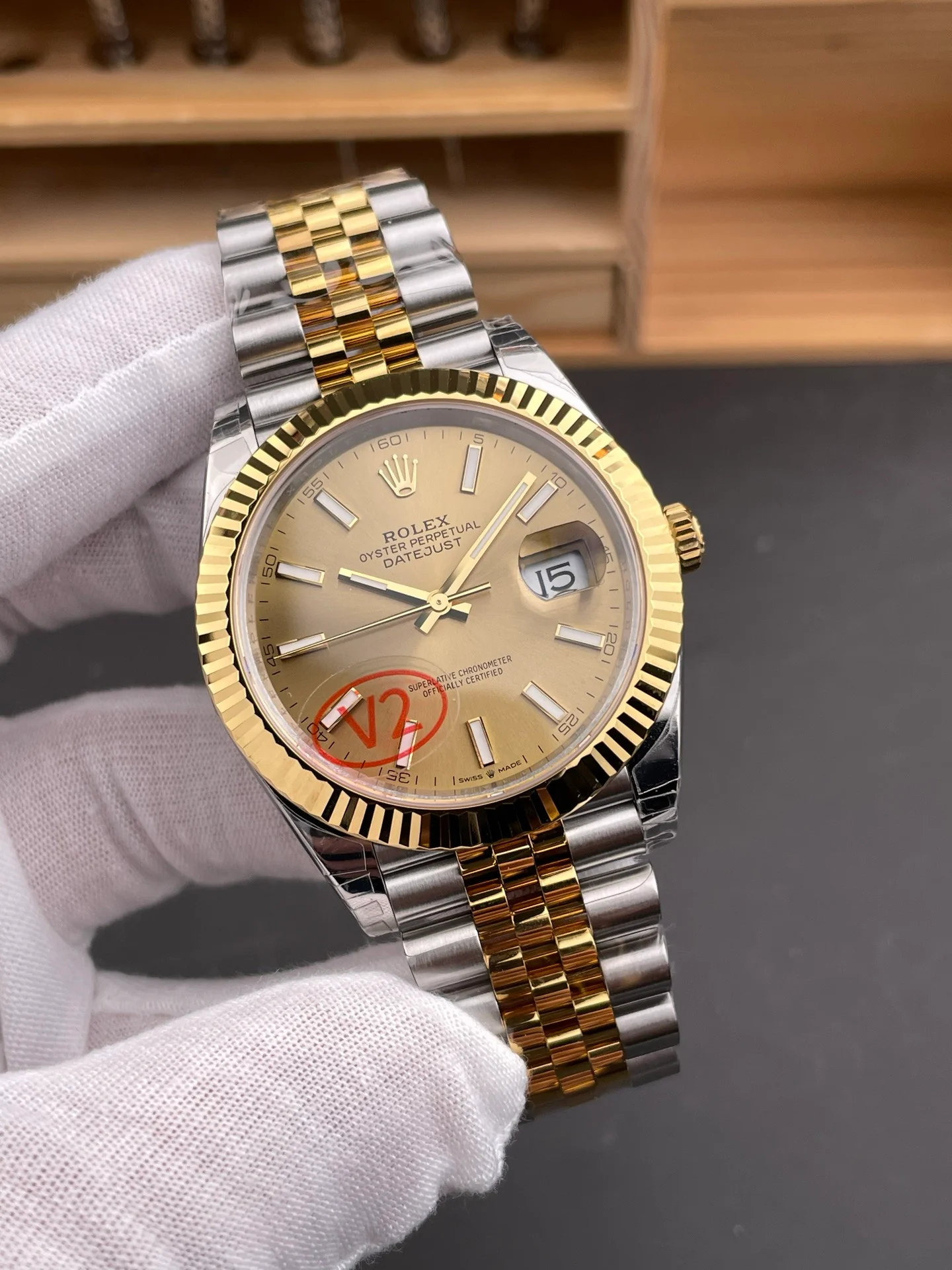 Two-Tone Datejust Champagne Dial V2