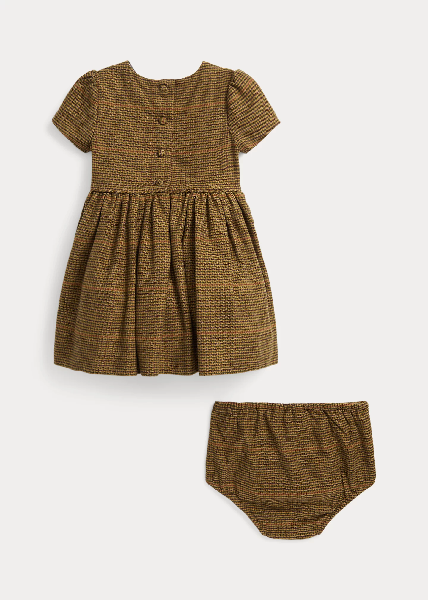 Plaid Cotton Flannel Dress & Bloomer