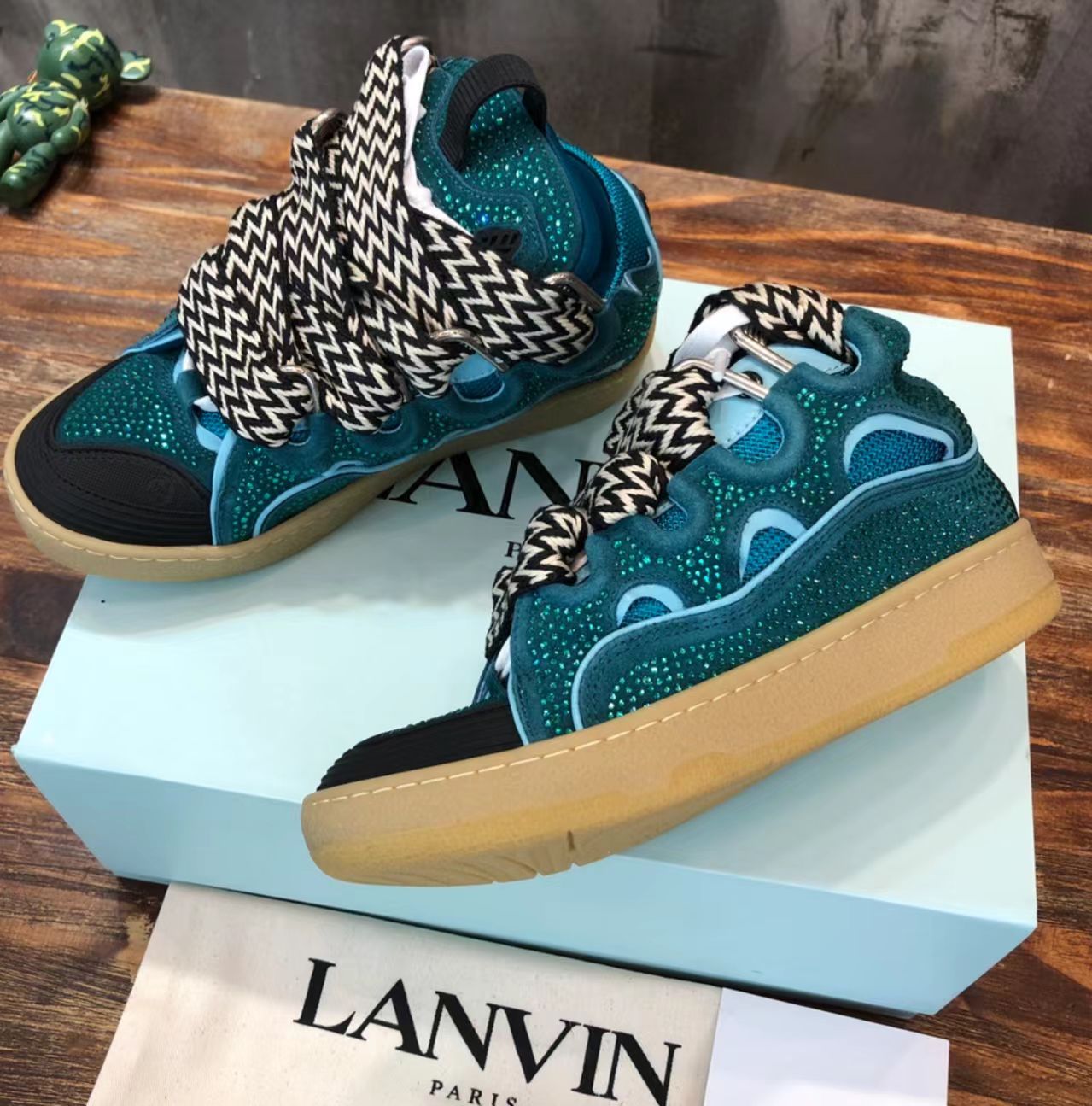 Lanvin Curb High-Top Sneakers