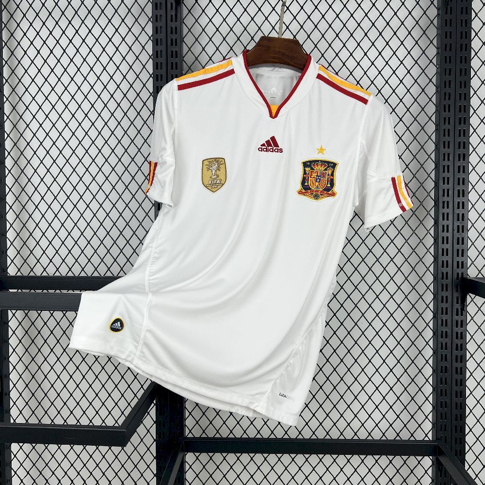 Spain Retro Soccer Jersey Away Custom Shirt 2010