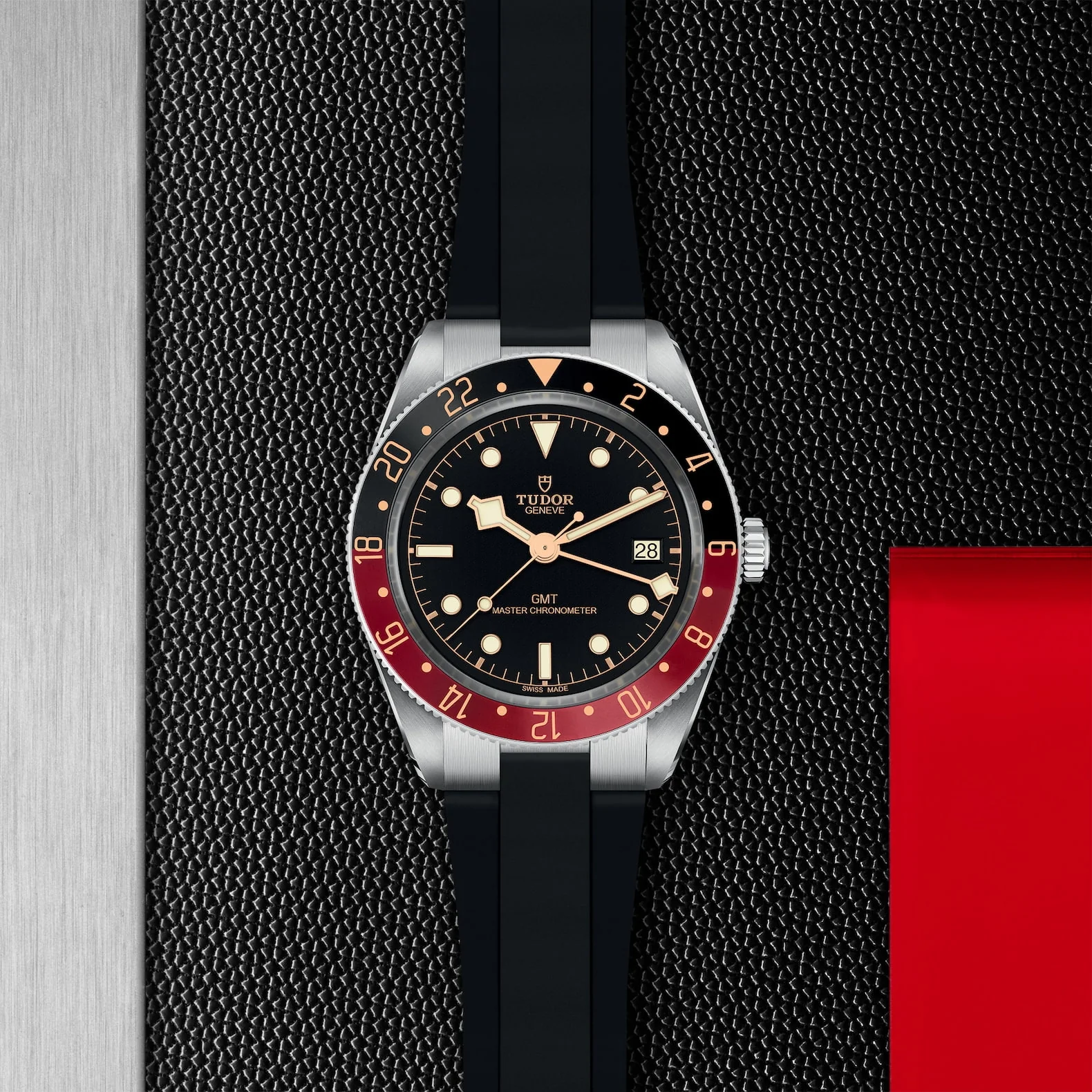 [2026 Mirror Grade]TUDOR Black Bay 58 GMT 39mm Black/Red Bezel Automatic Strap Watch M7939G1A0NRU-0002