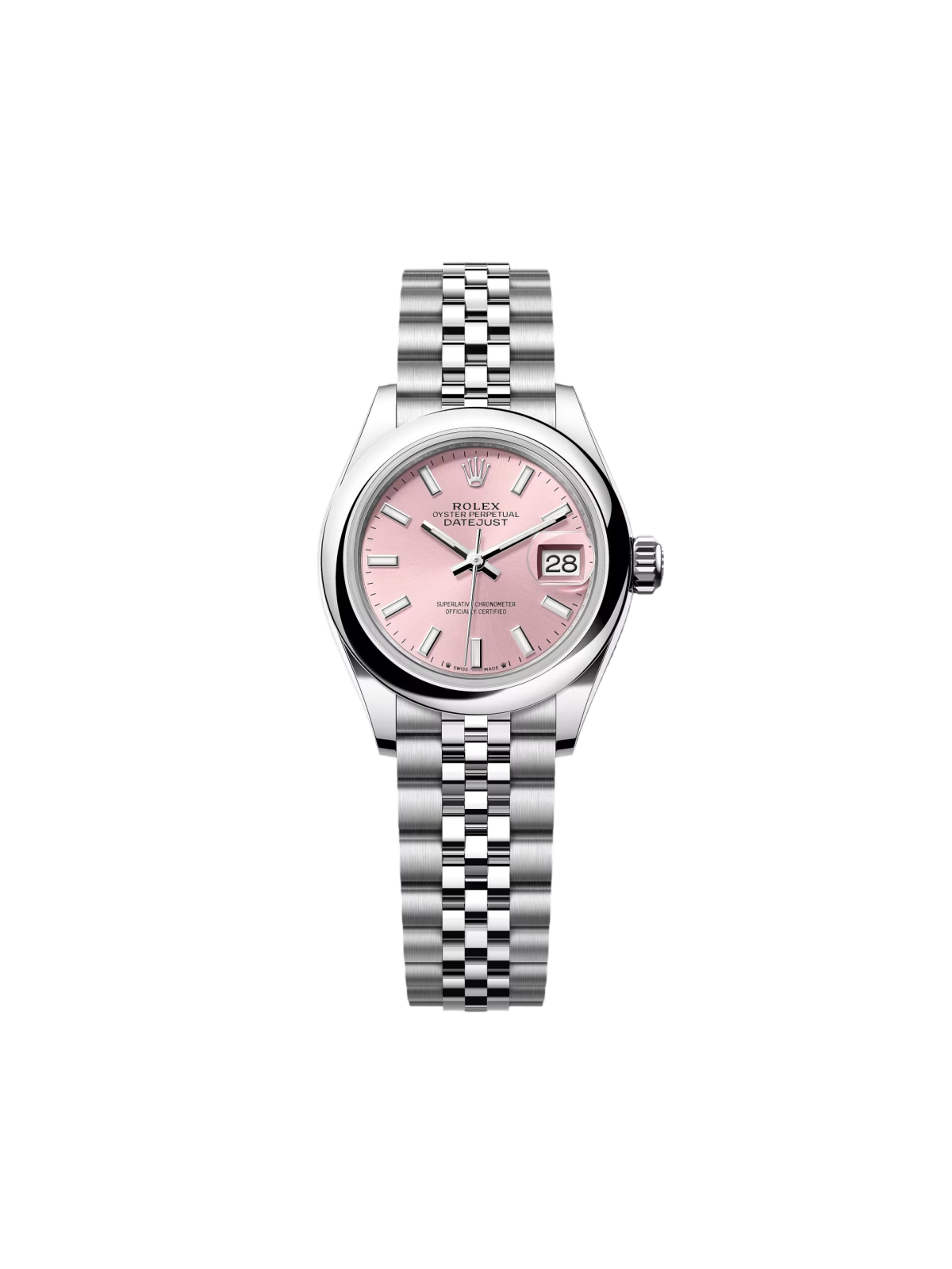 [2026 Mirror Grade]RLX Lady-Datejust 28mm  279160 Oyster Perpetual Pink Dial Oyster Bracelet