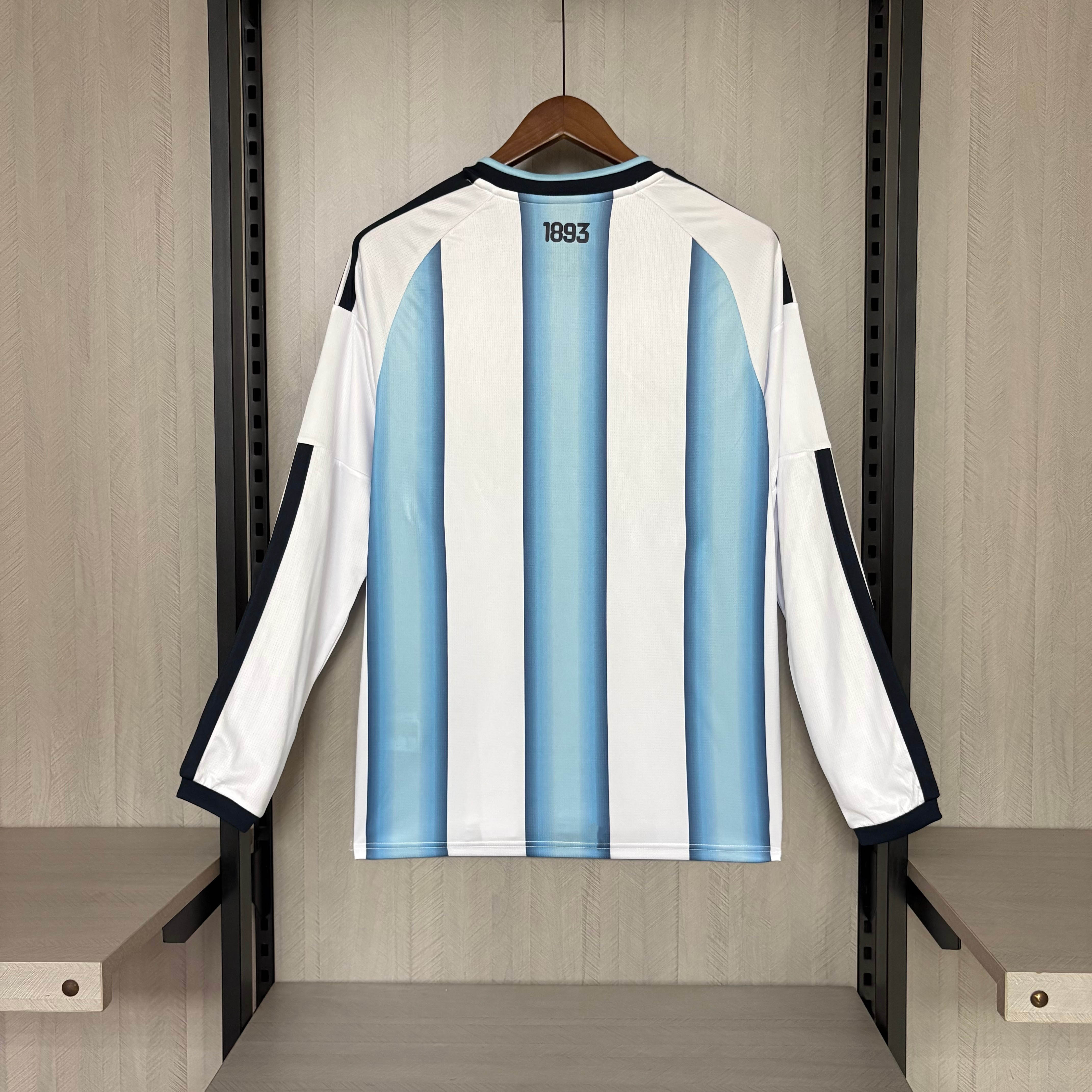 2026 Long Sleeve Argentina National Team Home Shirt