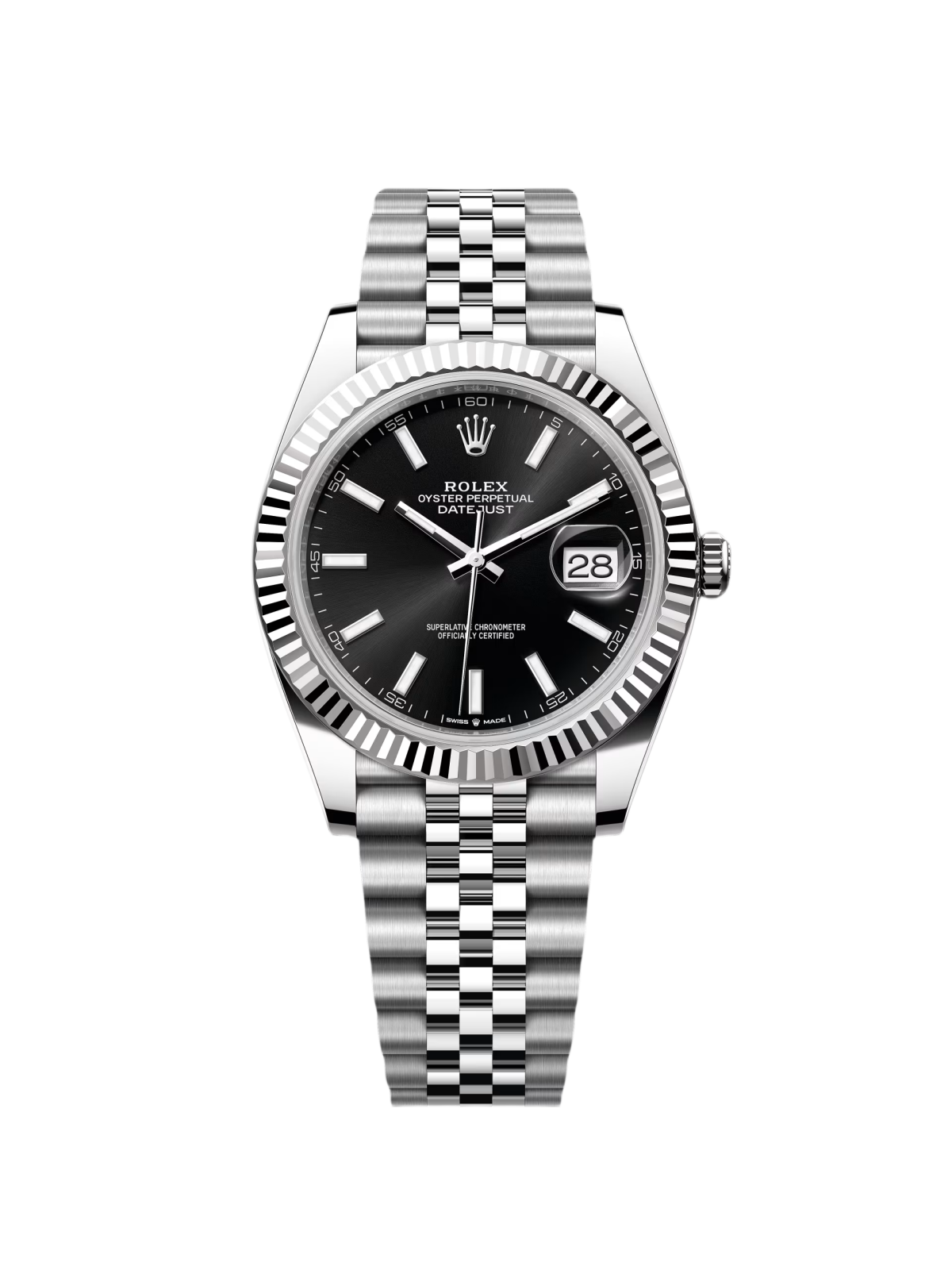 [2026 Mirror Grade]RLX  Datejust Black Index Jubilee 41mm Stainless Steel - 126334-0018