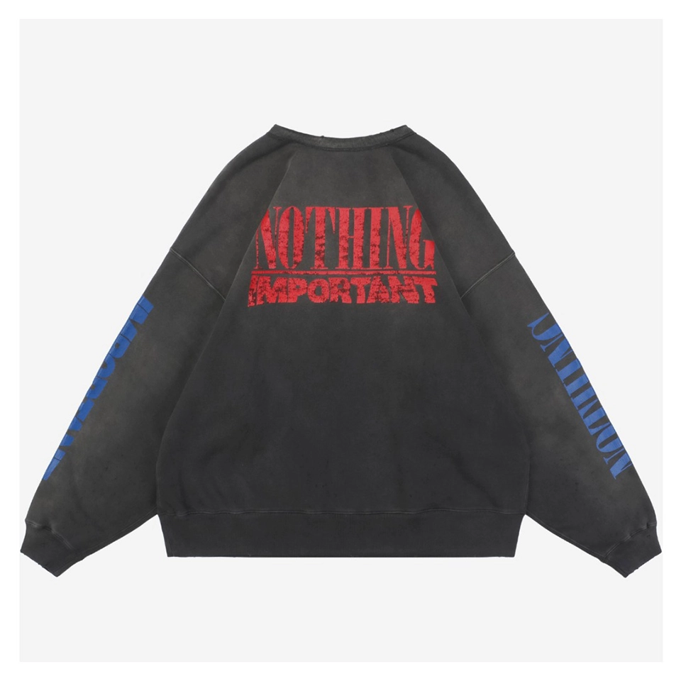 Saint Michael Baby Tadpole Print Crewneck Sweatshirt