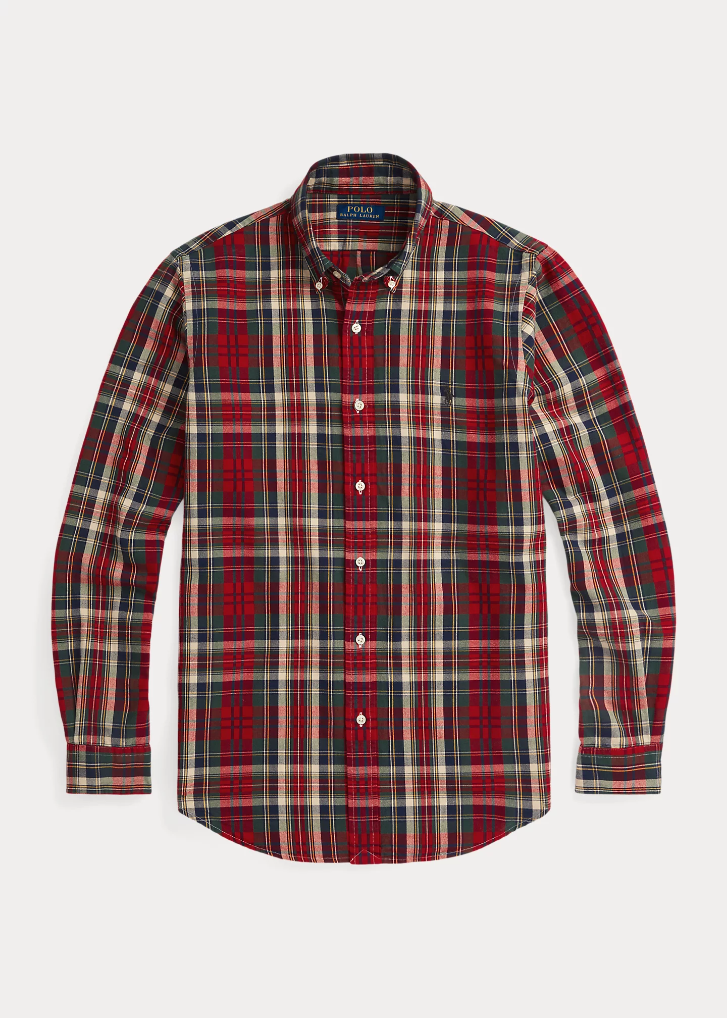 Classic Fit Plaid Oxford Shirt