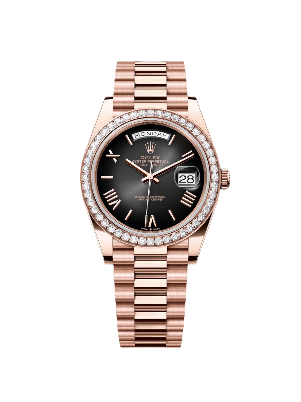 [2026 Mirror Grade]RLX  Day-Date 40mm Slate Ombré Dial and Diamond Bezel 228345rbr-0025