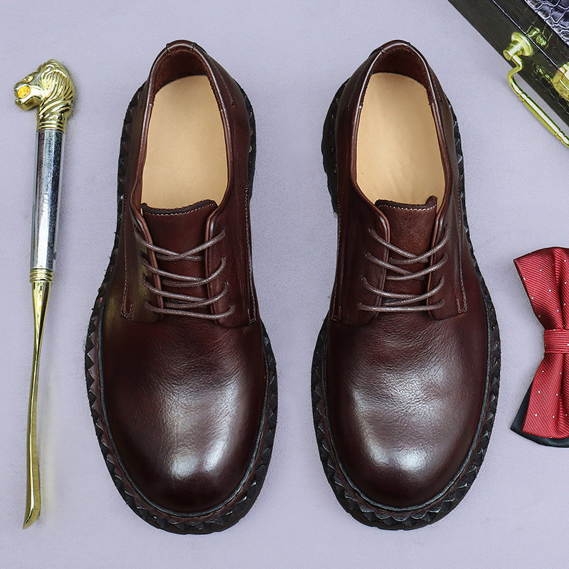 (Ships in 6 days)Genuine Horsehide  Round-Toe Dress Shoes 82715
