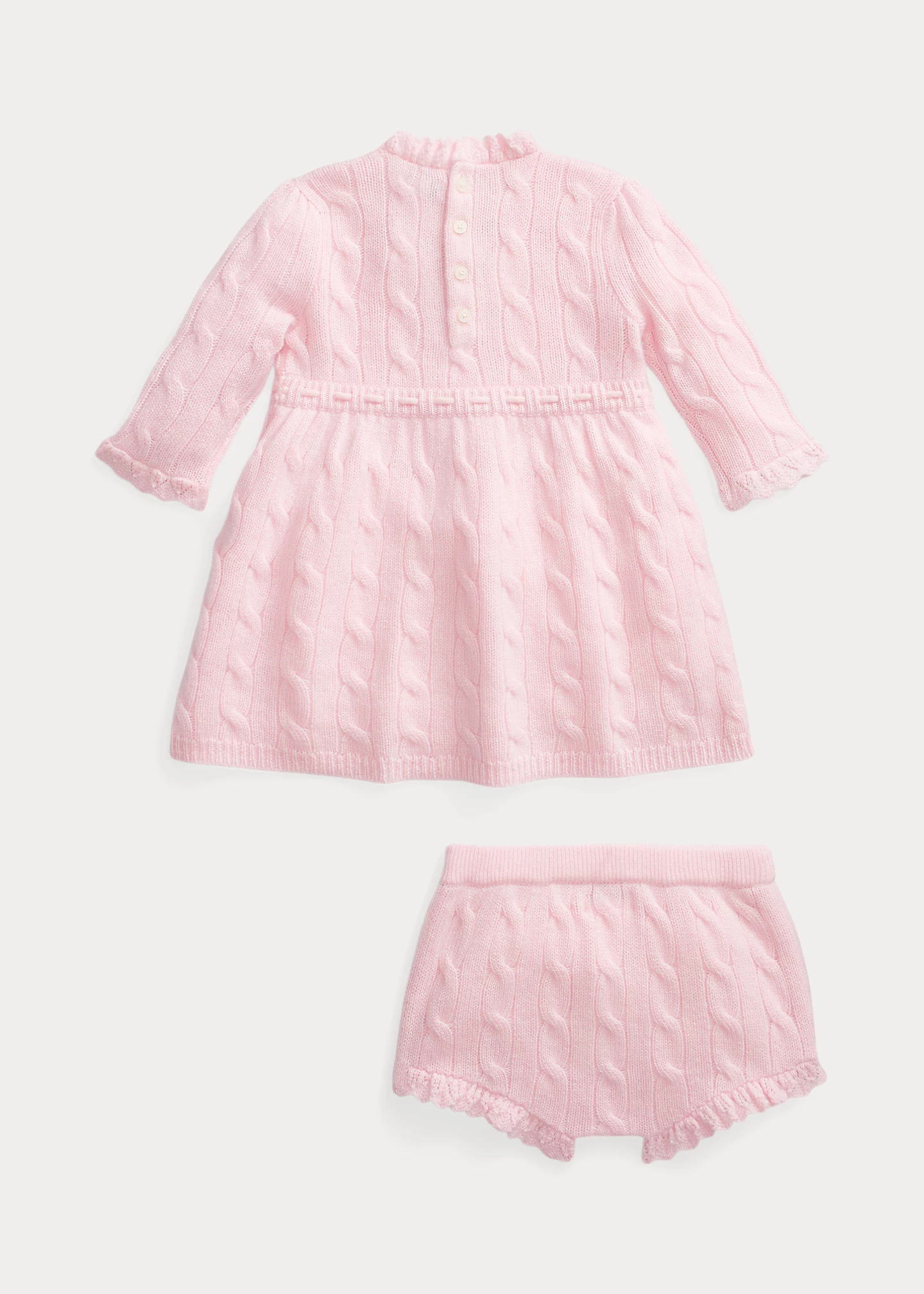 Cable Cashmere Sweater Dress & Bloomer