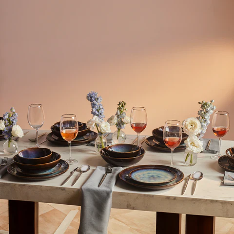 Karaca Leia Réactif Service de Table 24 Pièces pour 6 Personnes