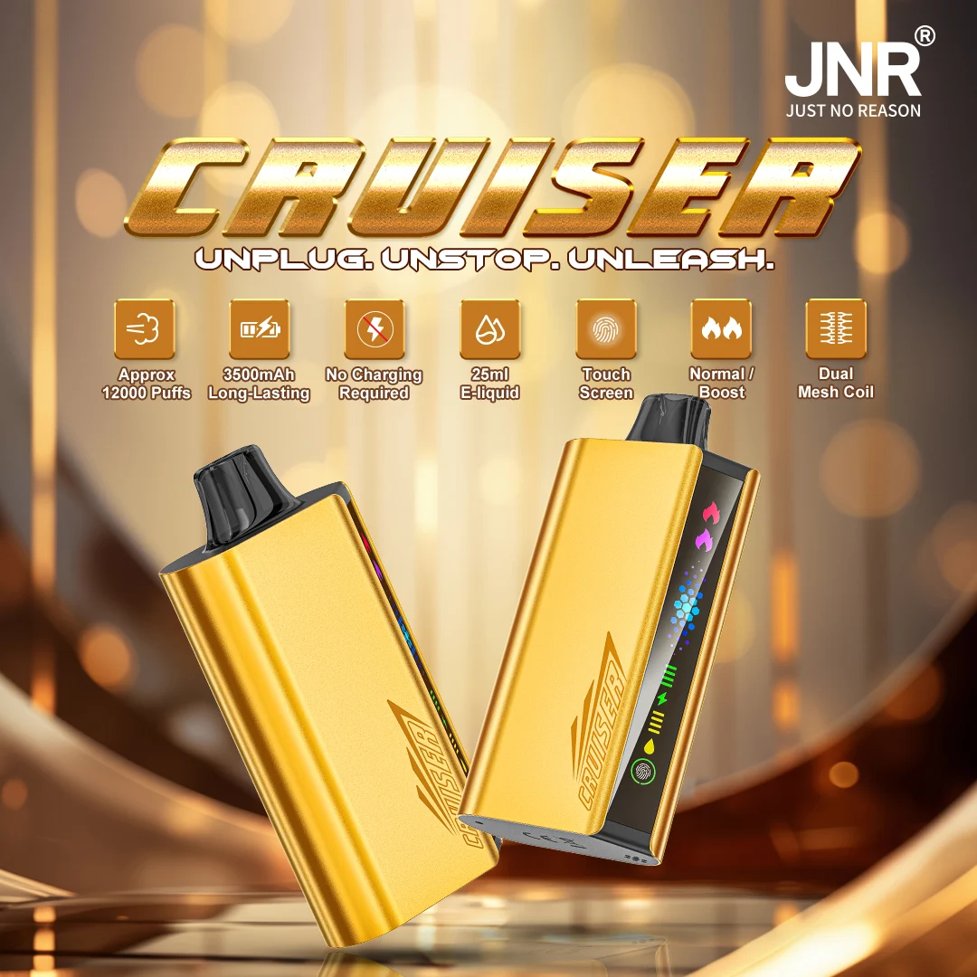 JNR Cruiser Gold Disposable Vape - 12,000 Puffs