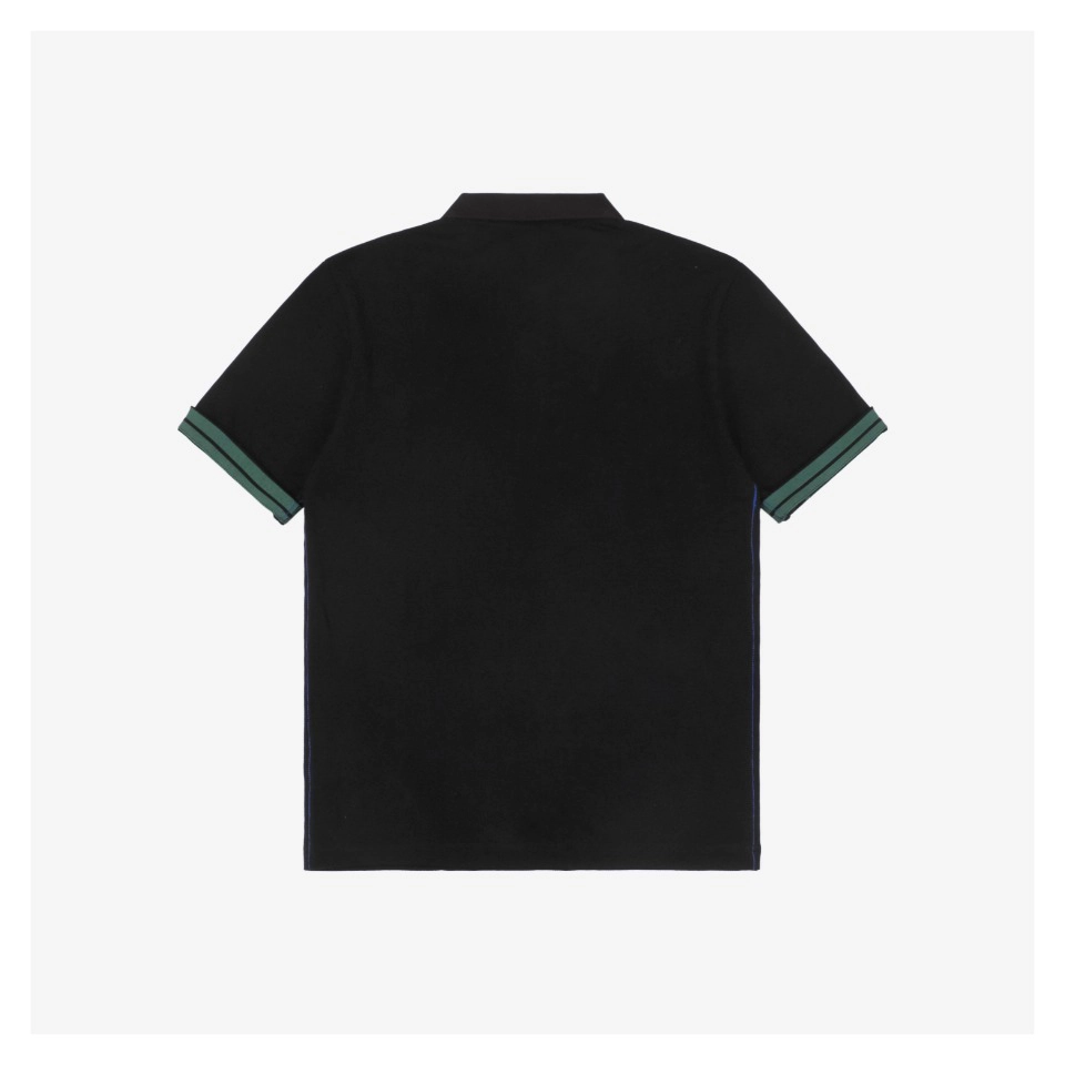 BBry Equestrian Knight Stripe Trim Polo Shirt