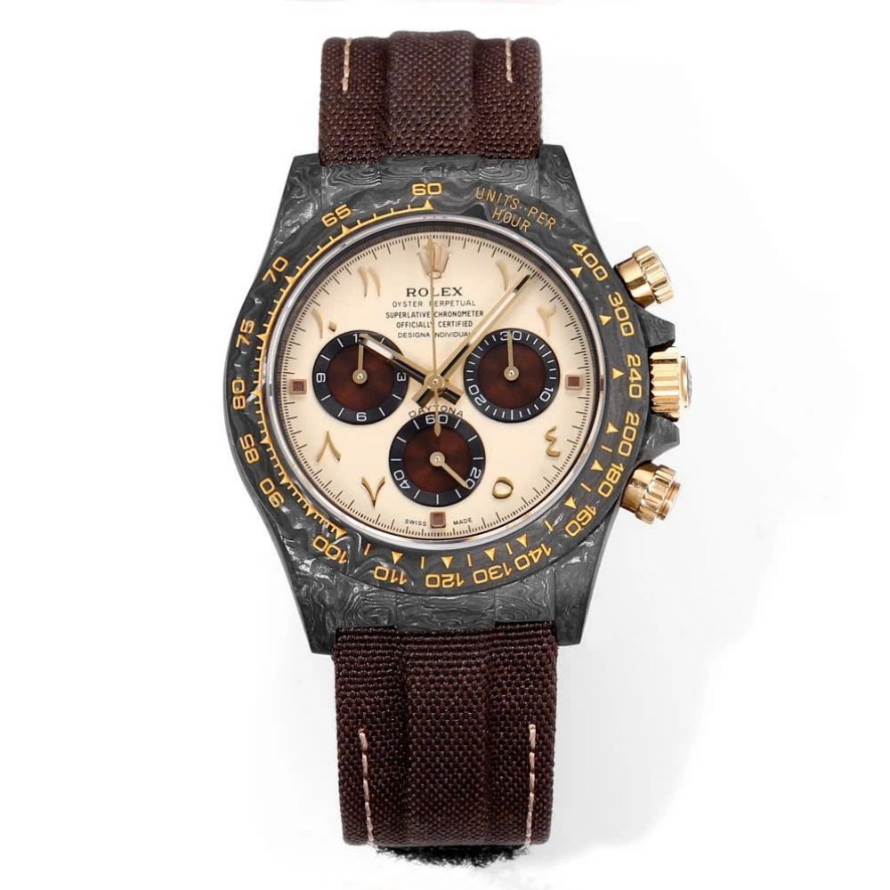[2026 Mirror Grade]Rolex Daytona DIW Carbon “DESERT EAGLE ARABIC” 40mm Replica 1:1 – Top Quality Version