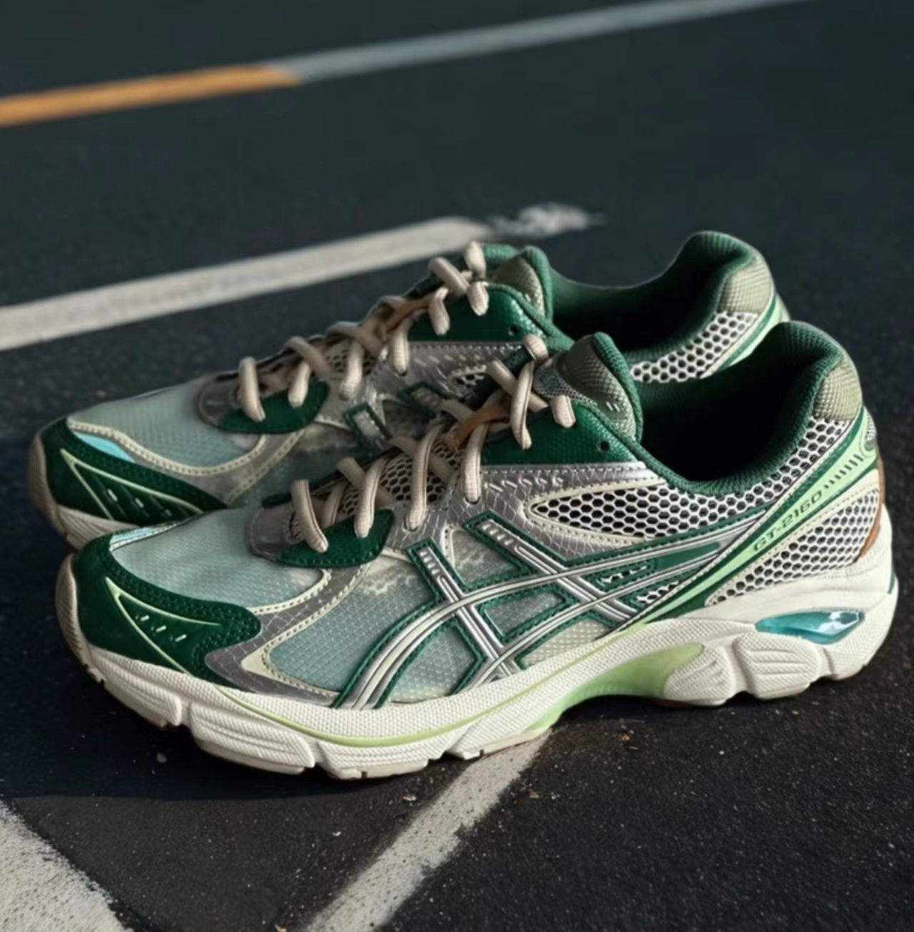 ASICS GT-2160 Silver Green Cream