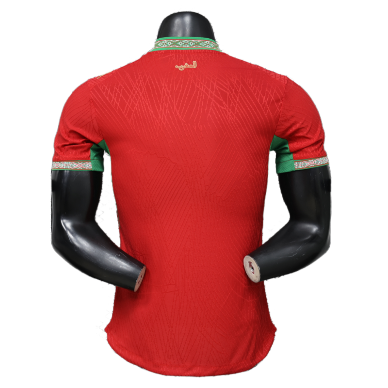 Morocco World Cup 2026 Home Short Sleeve Kit & Jersey Player Version