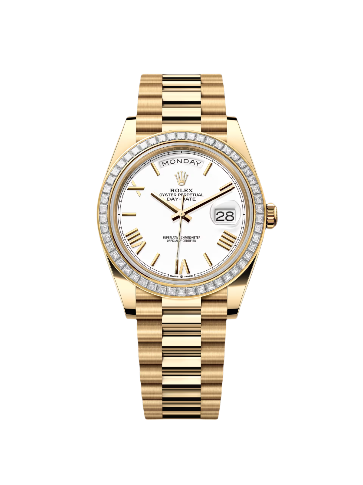 [2026 Mirror Grade]RLX Day-Date 40mm 228398TBR-0033 White Dial President Watch