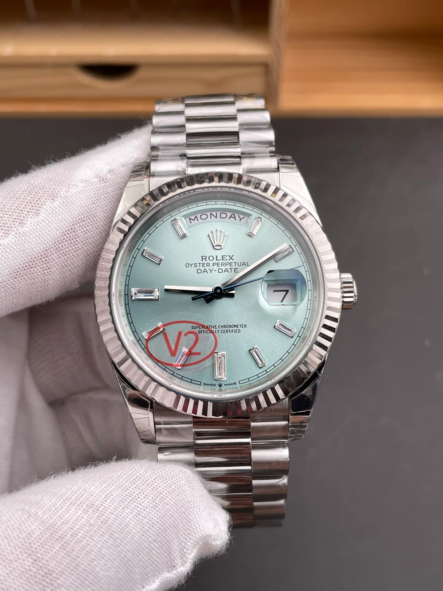 Ice Blue Day-Date