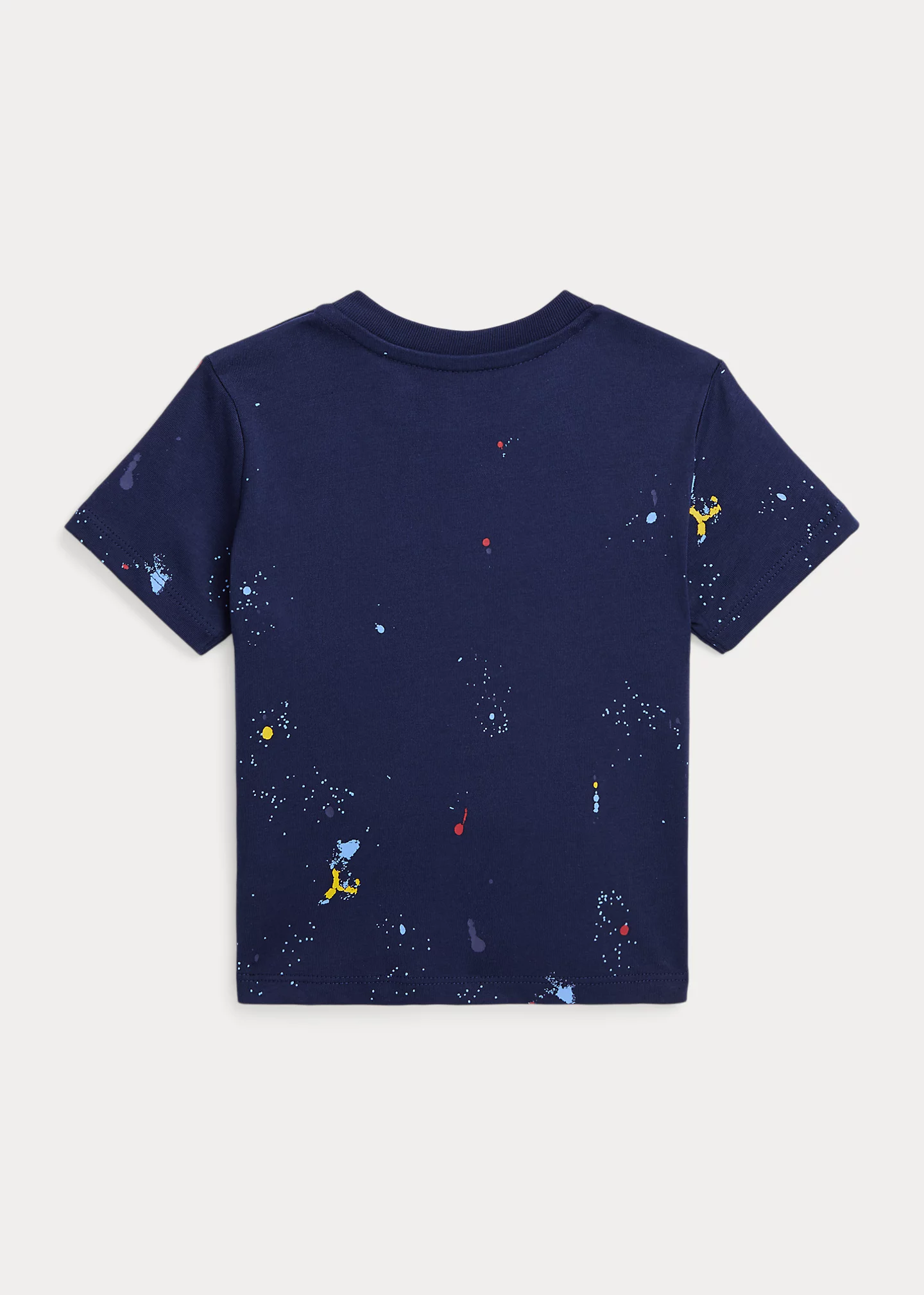 Logo Paint-Splatter-Print Cotton Tee
