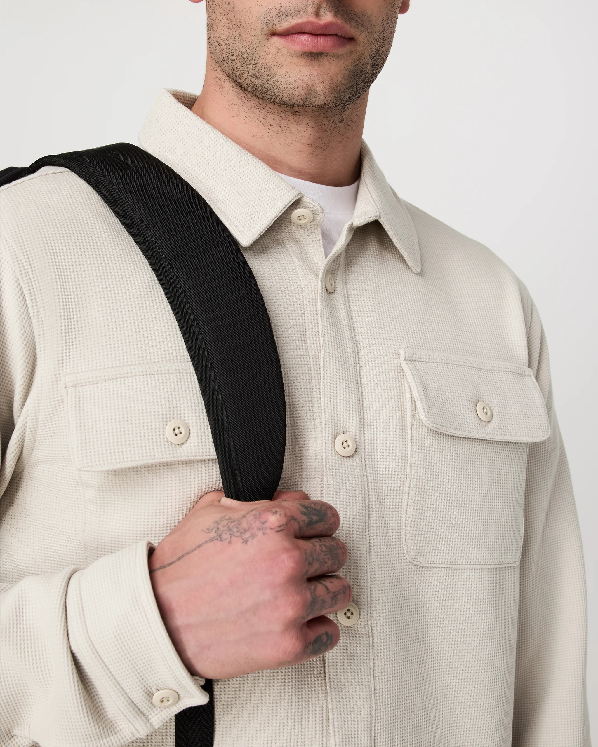 Waffle Shirt Jacket