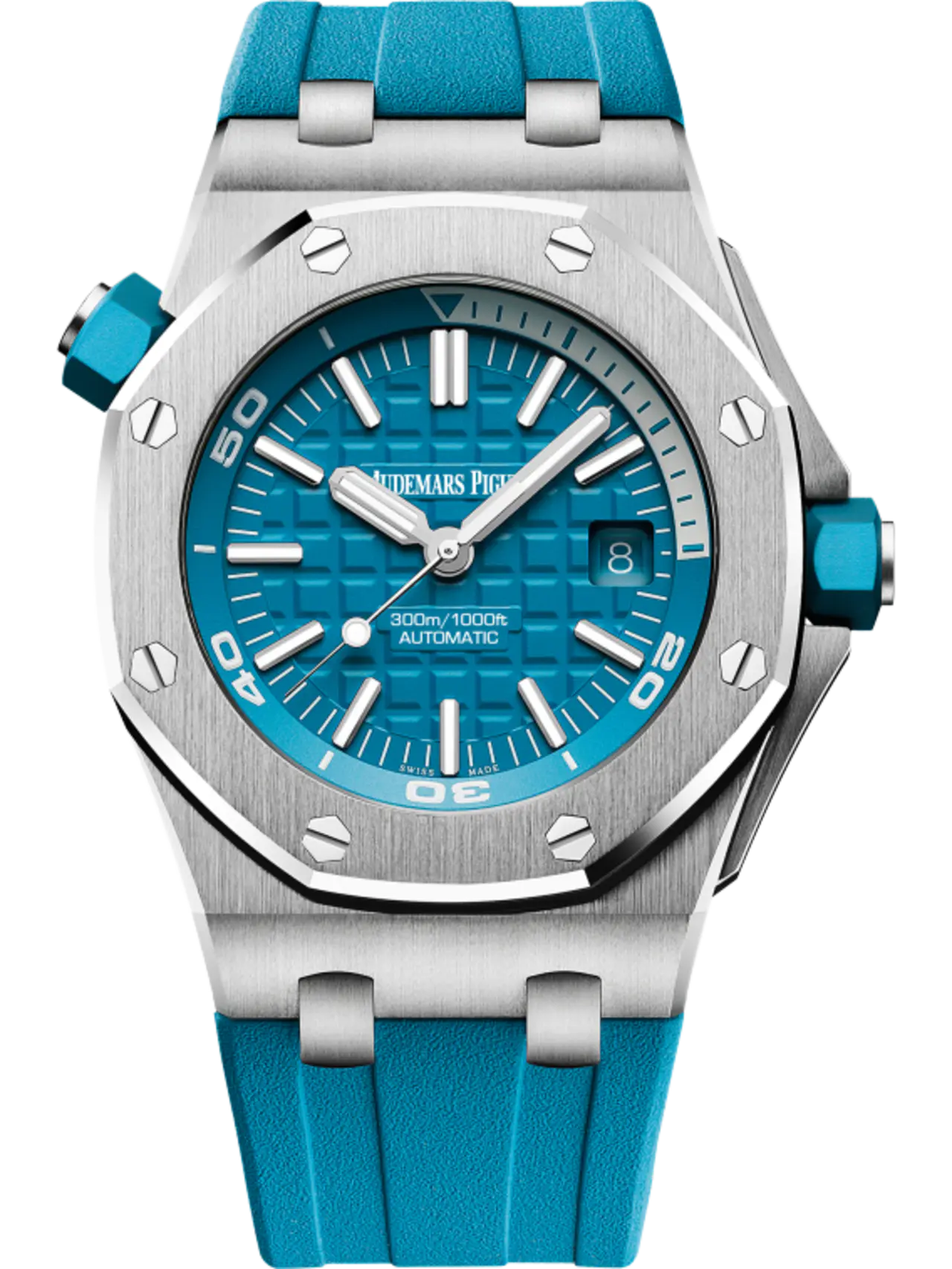 [2026 Mirror Grade]Audemars Piguet Offshore Diver Turquoise Blue Dial 42mm 15710ST.OO.A032CA.01