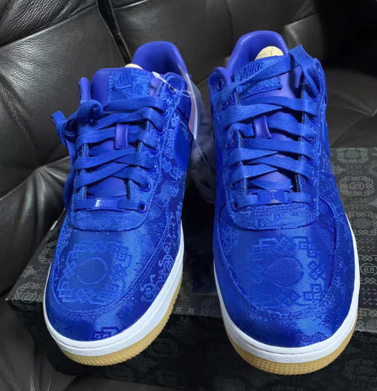 CLOT x Nike Air Force 1 Low "Royal University Blue Silk"
