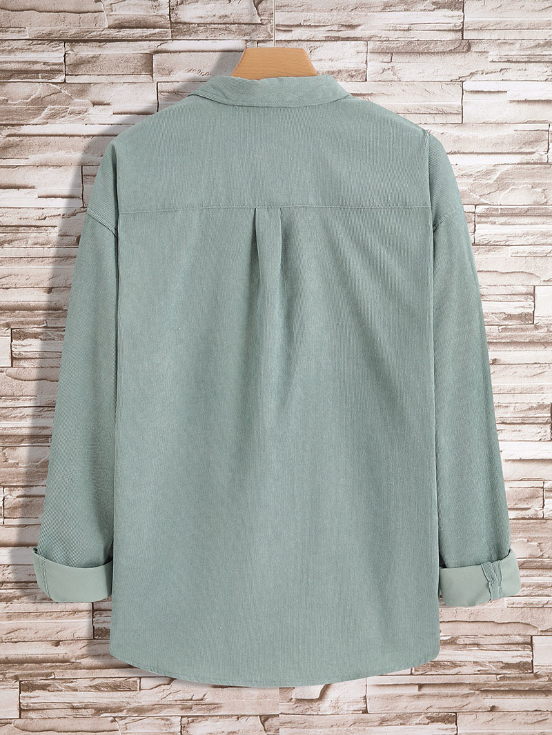 Men Dual Pocket Button Front Shirt Without Tee