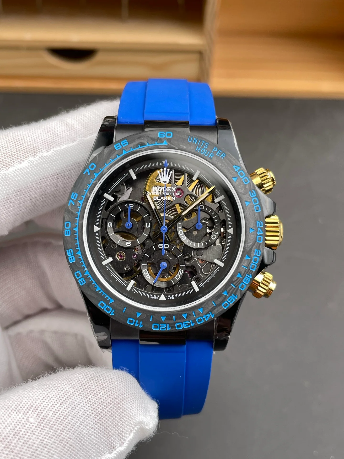 Skeleton Daytona Black Steel