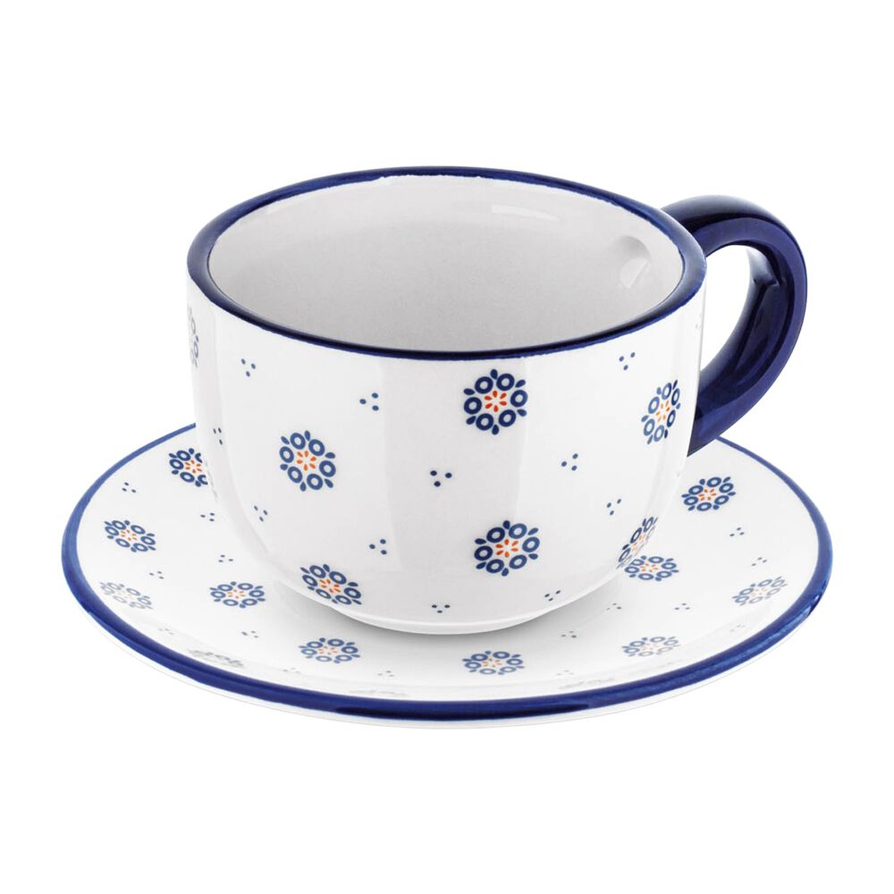 TADAR Zestaw kawowy ceramiczny Tadar Folklor, 300 ml, 8 elementów