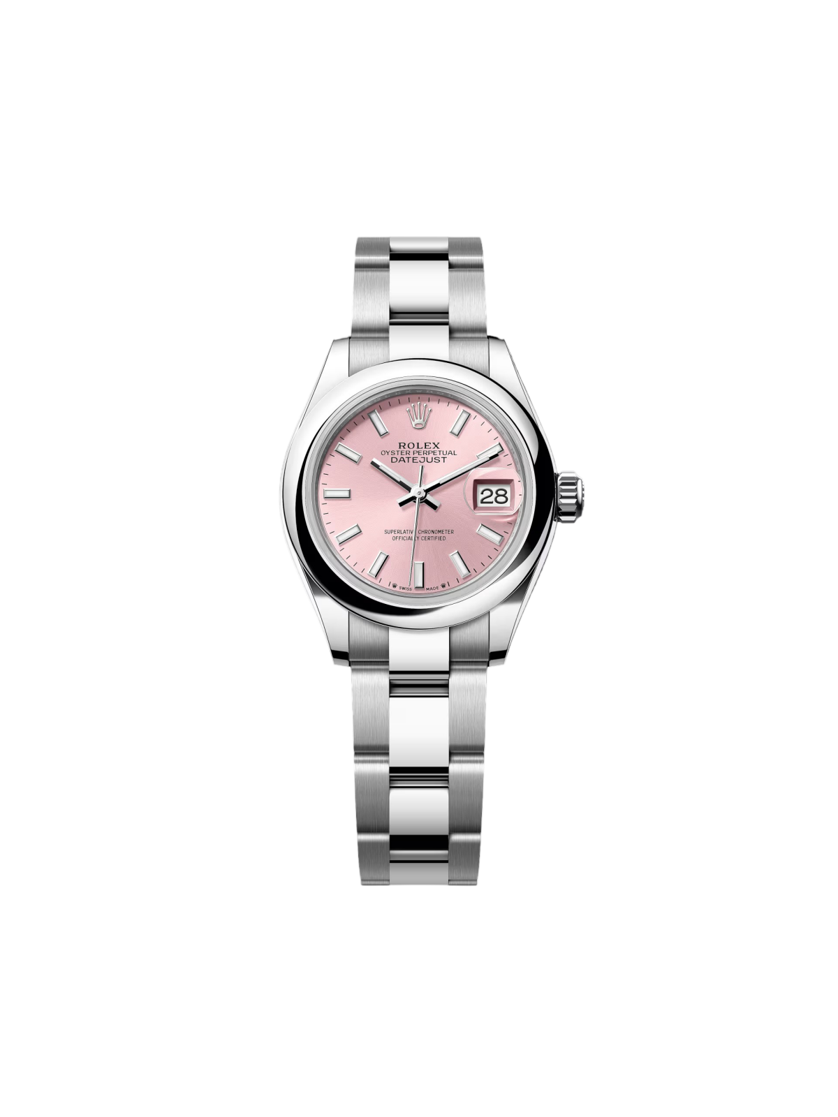 [2026 Mirror Grade]RLX Lady-Datejust 28mm  279160 Oyster Perpetual Pink Dial Oyster Bracelet