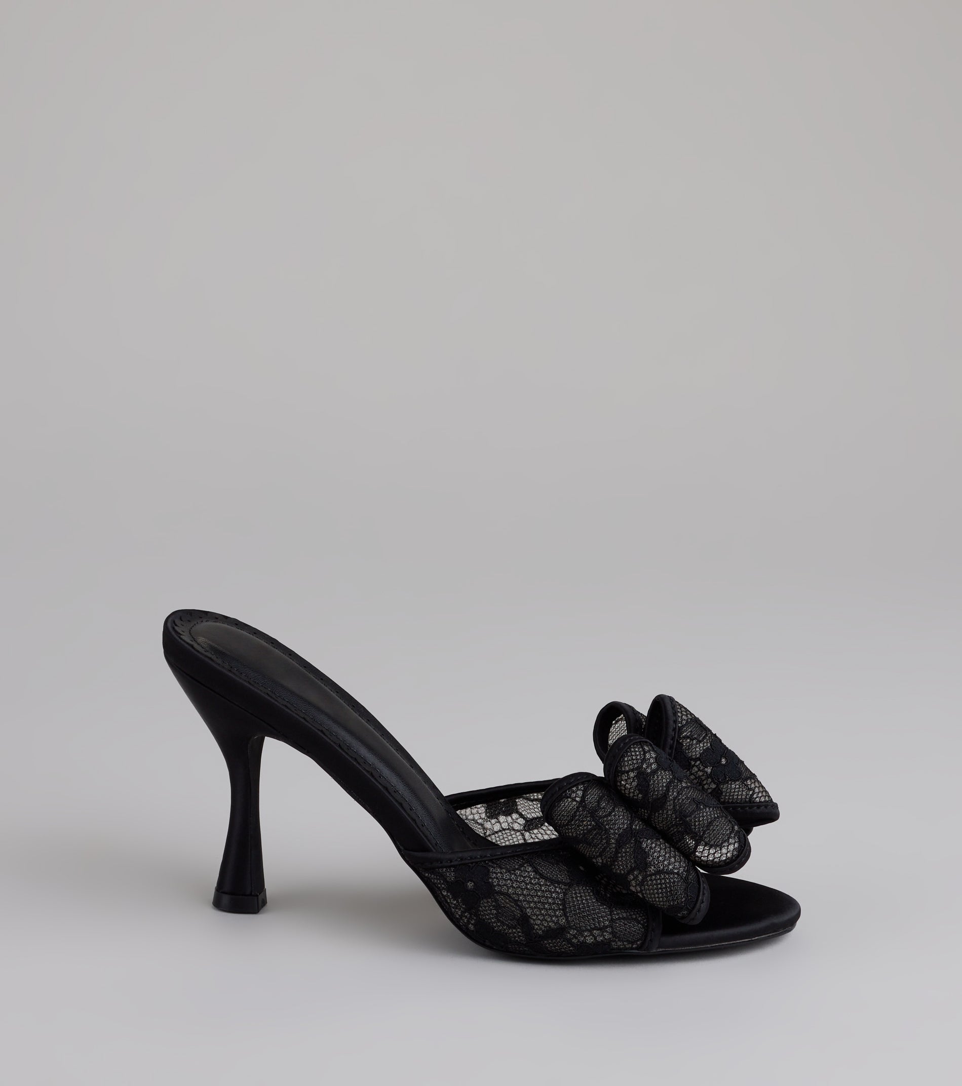 Flirt Alert Lace Bow Stilettos