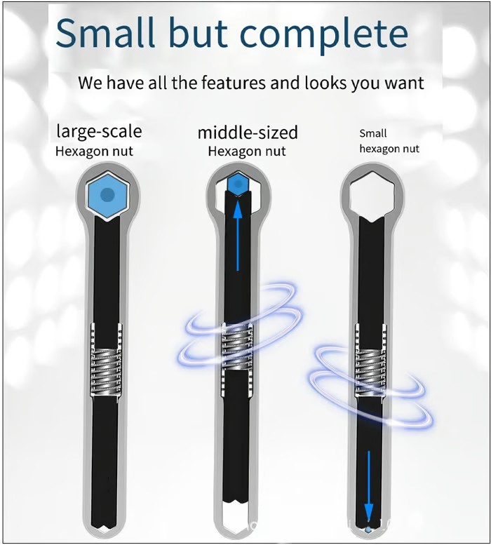 23 in 1 multifunctional wrench swivel adjustable plum wrench🛠