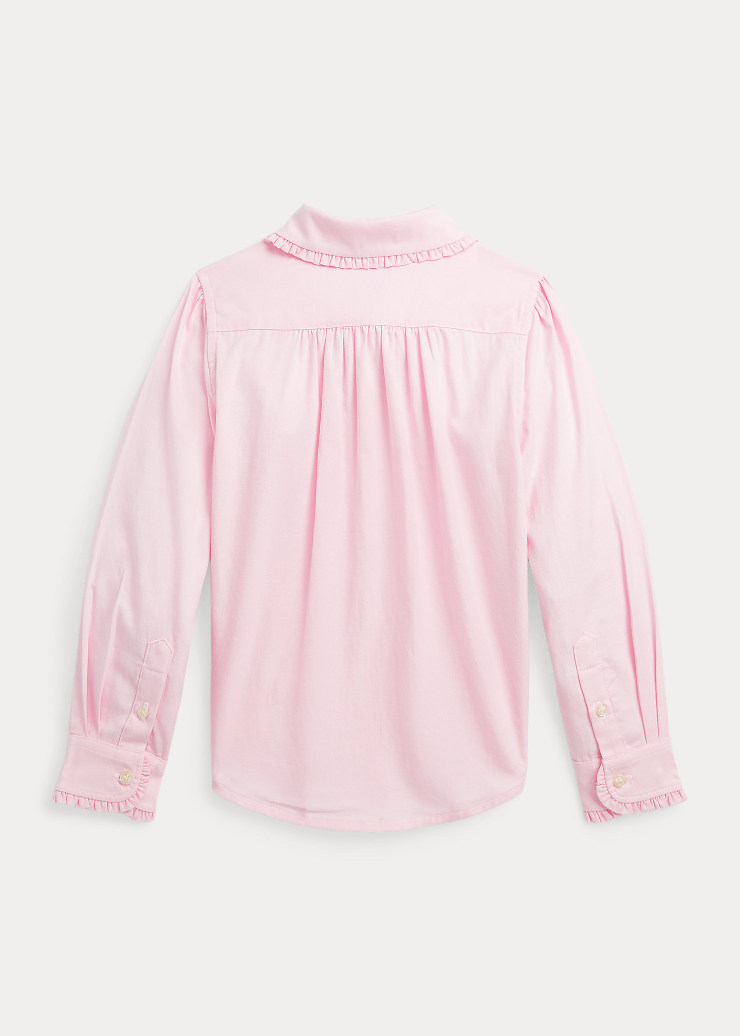 Ruffled Cotton Oxford Shirt