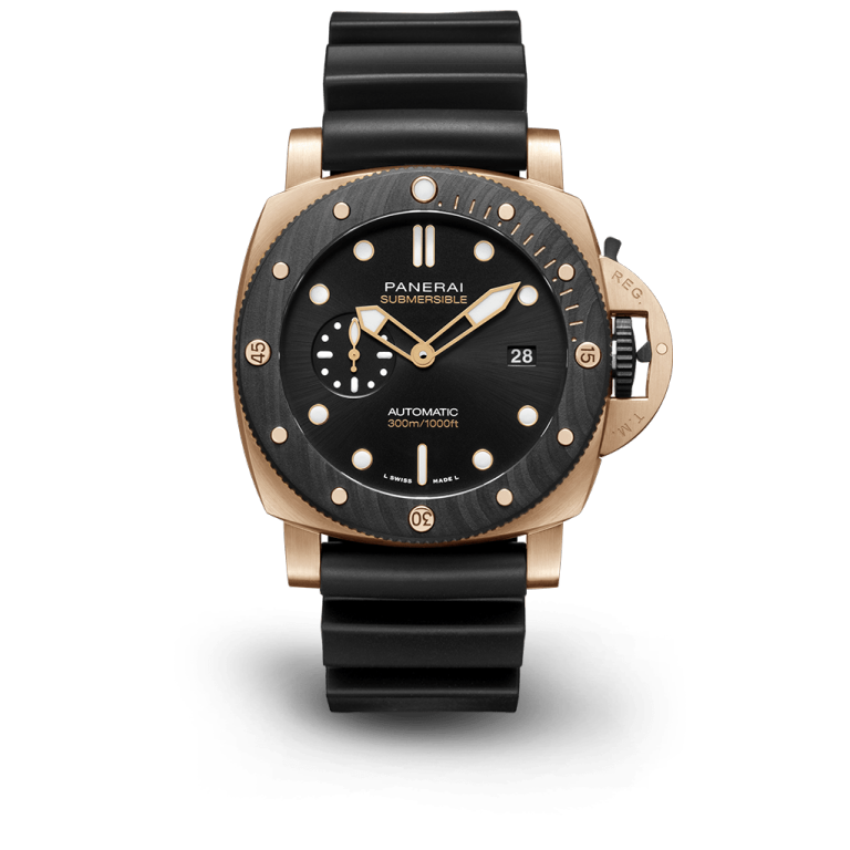 [2026 Mirror Grade]Submersible Black QuarantaQuattro Goldtech™ OroCarbo 44mm