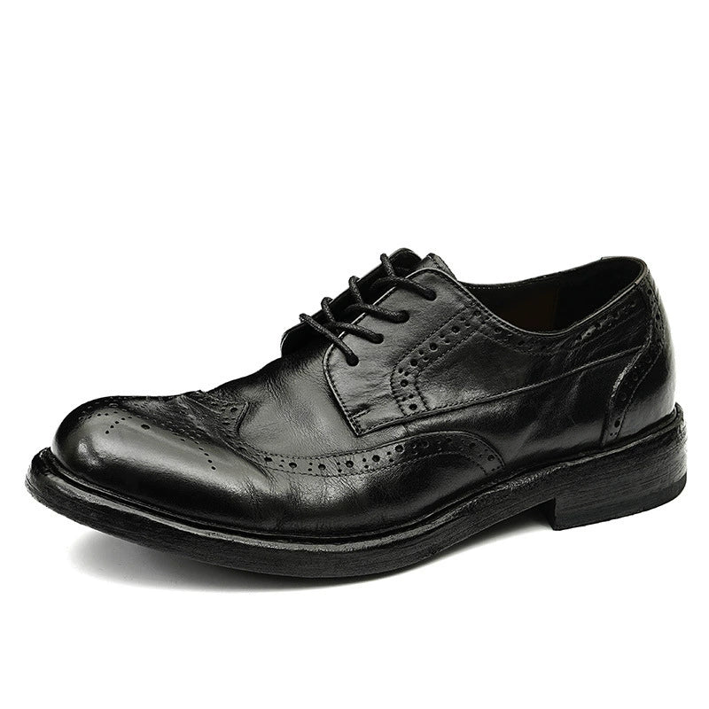 (Ships in 6 days)Handmade Goodyear Men’s Derby Shoes  82803