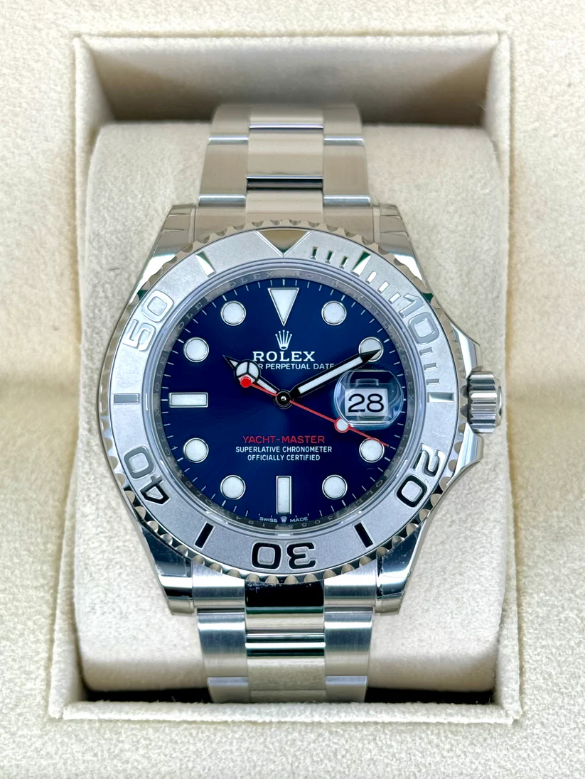 [2026 Mirror Grade]RLX Yacht-Master 40mm Two-Tone Platinum & Steel Watch - Blue Sunray Dial 126622