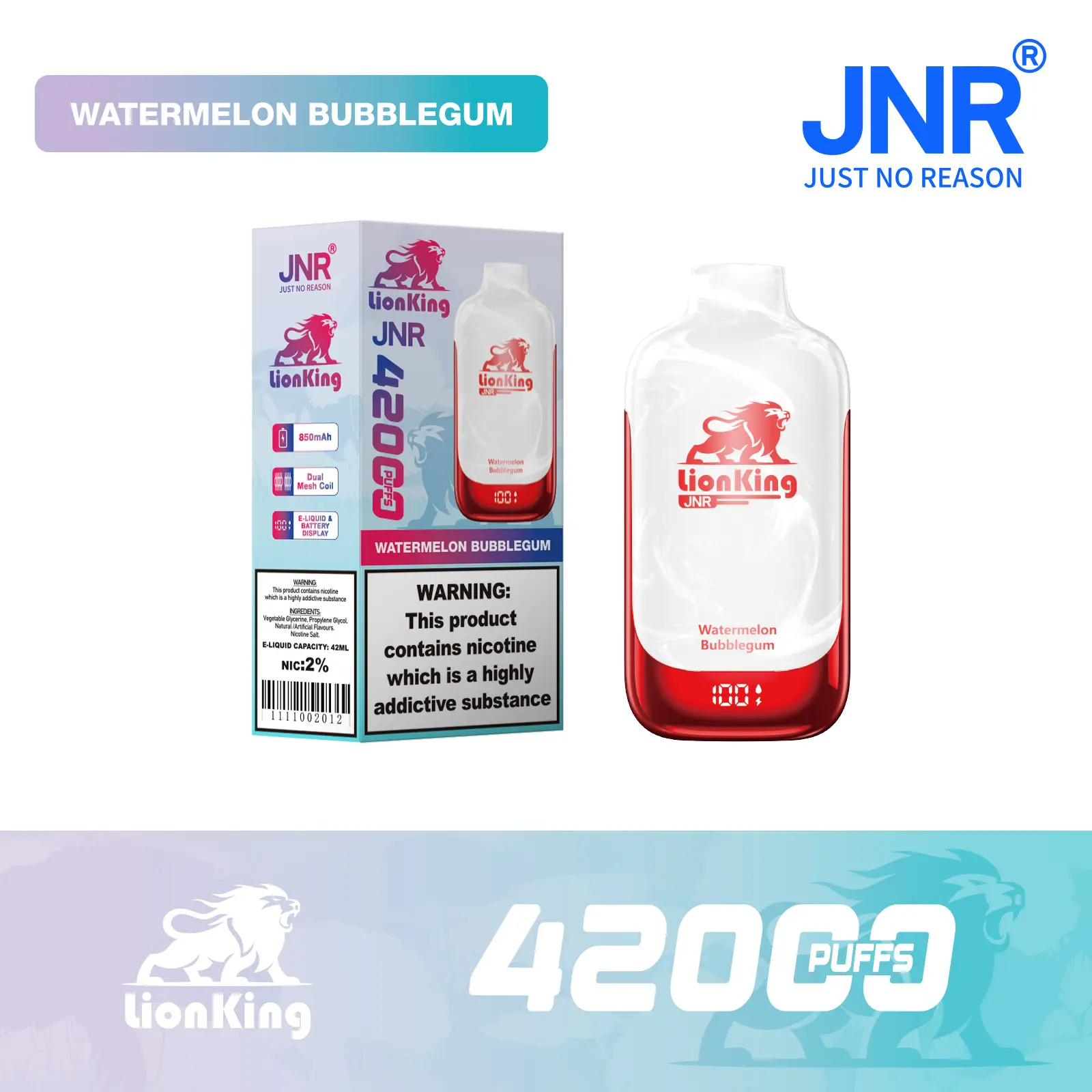 JNR Lion King 42000 Puff Disposable Vape