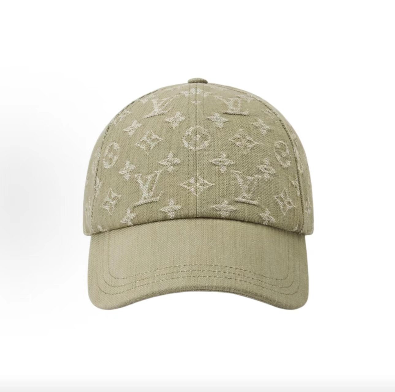 Louis Vuitton Sage Green All Over Monogram Jacquard Adjustable Baseball Cap