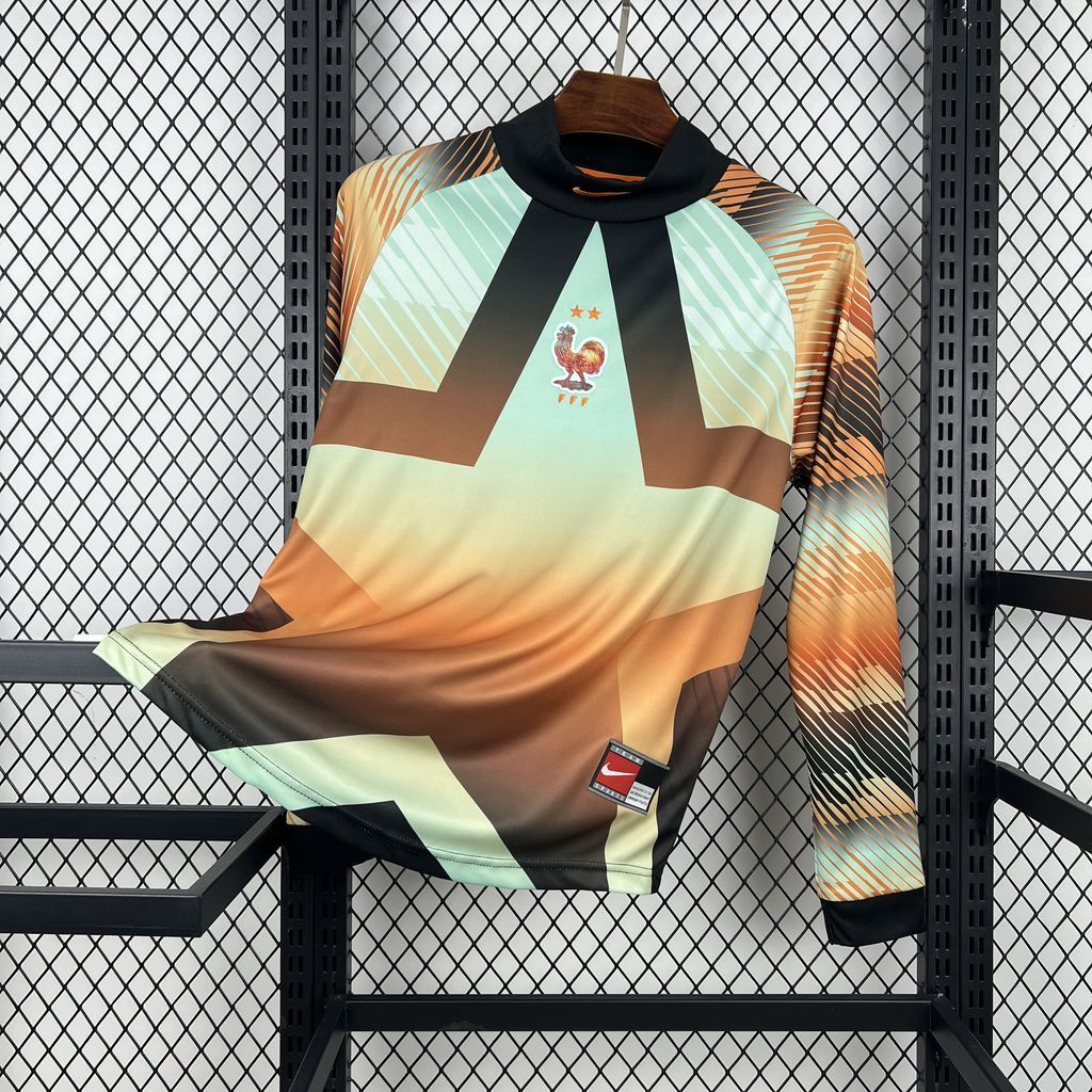 France Football Jersey Goalkeeper Hollywood Long Sleeve Custom Shirt World Cup 2026