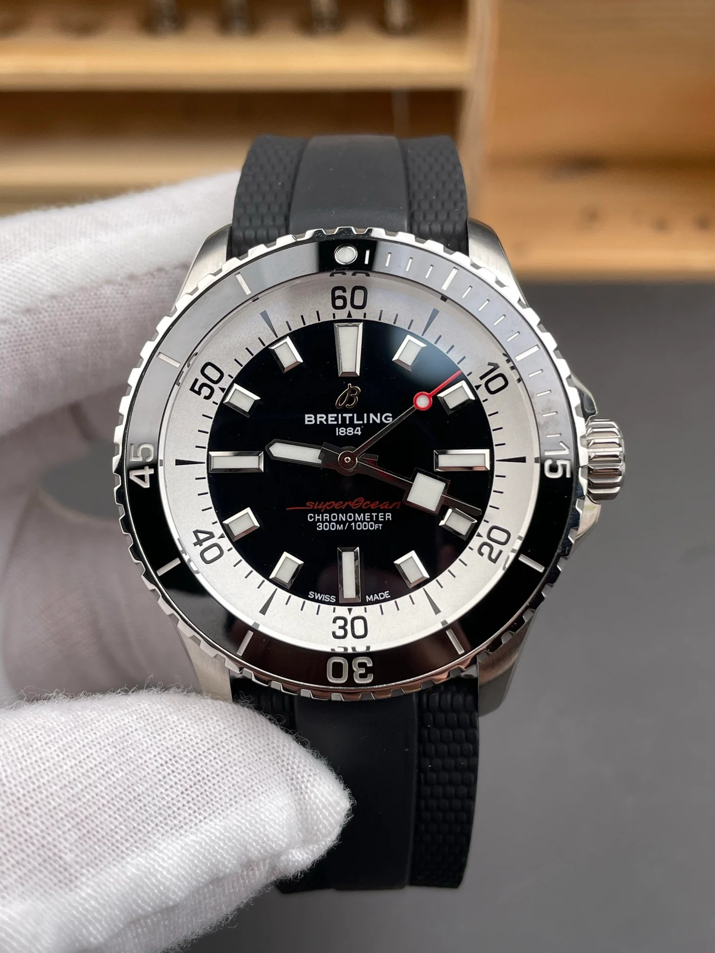 Superocean Black Dial