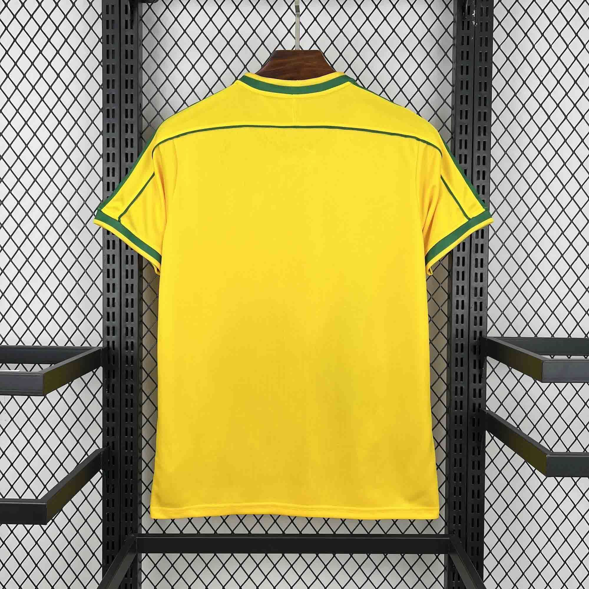 Brazil Retro Soccer Jersey Home Special Custom Shirt 1998