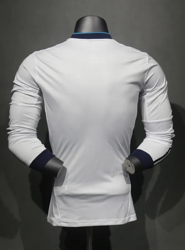 Real Madrid Authentic Retro Jersey Home Long Sleeve Soccer Shirt 2012/13
