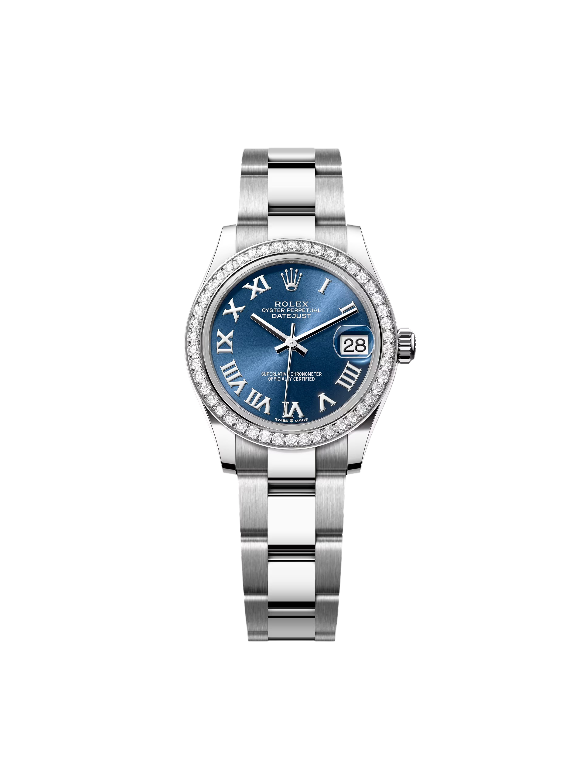 [2026 Mirror Grade]RLX Datejust m278384RBR-0037/0038 Bright Blue 31mm Dial Oyster Watch