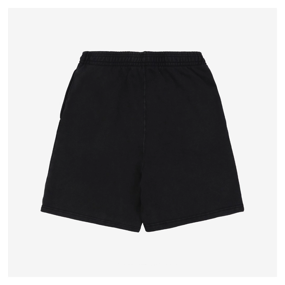 Alexander Wang Washed Denim Shorts With Red & Blue Hem Tag