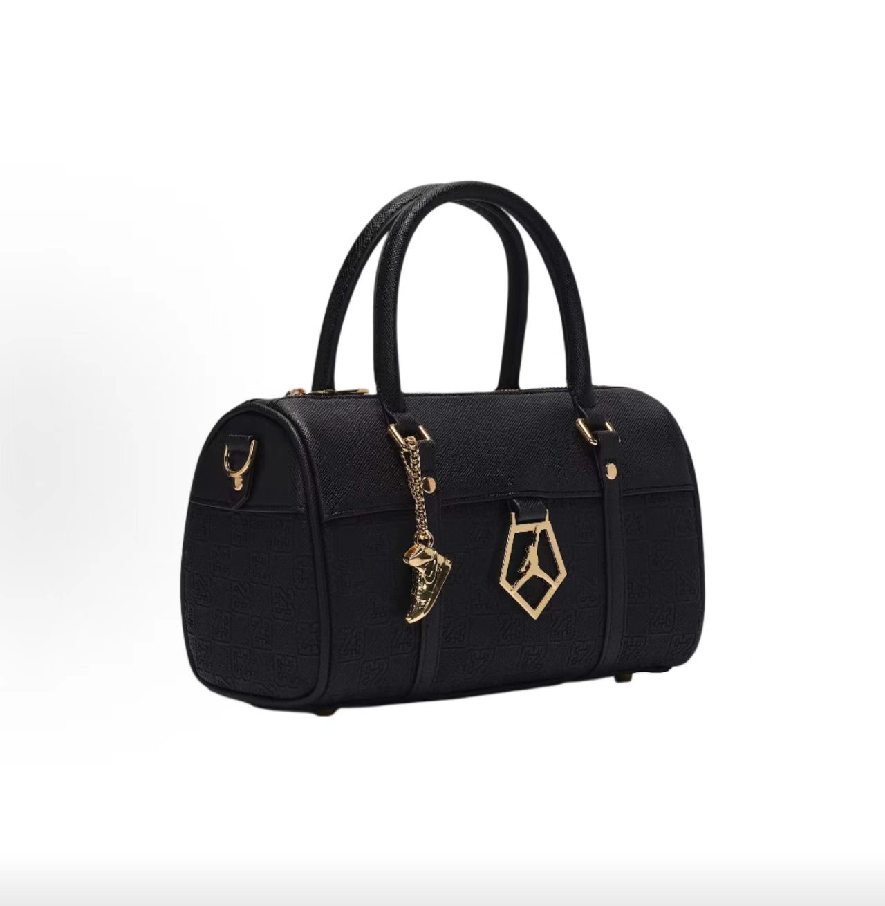 Jordan Allover 23 Monogram Mini Duffle Bag with Gold Jumpman Hardware