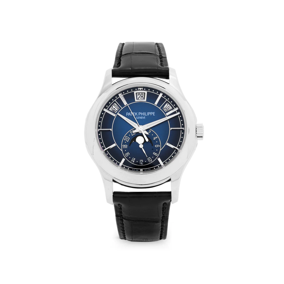 [2026 Mirror Grade]PATEK PHILIPPE  2020  SKU#0006308  COMPLICATIONS MOON PHASE 5205G-013 BLUE