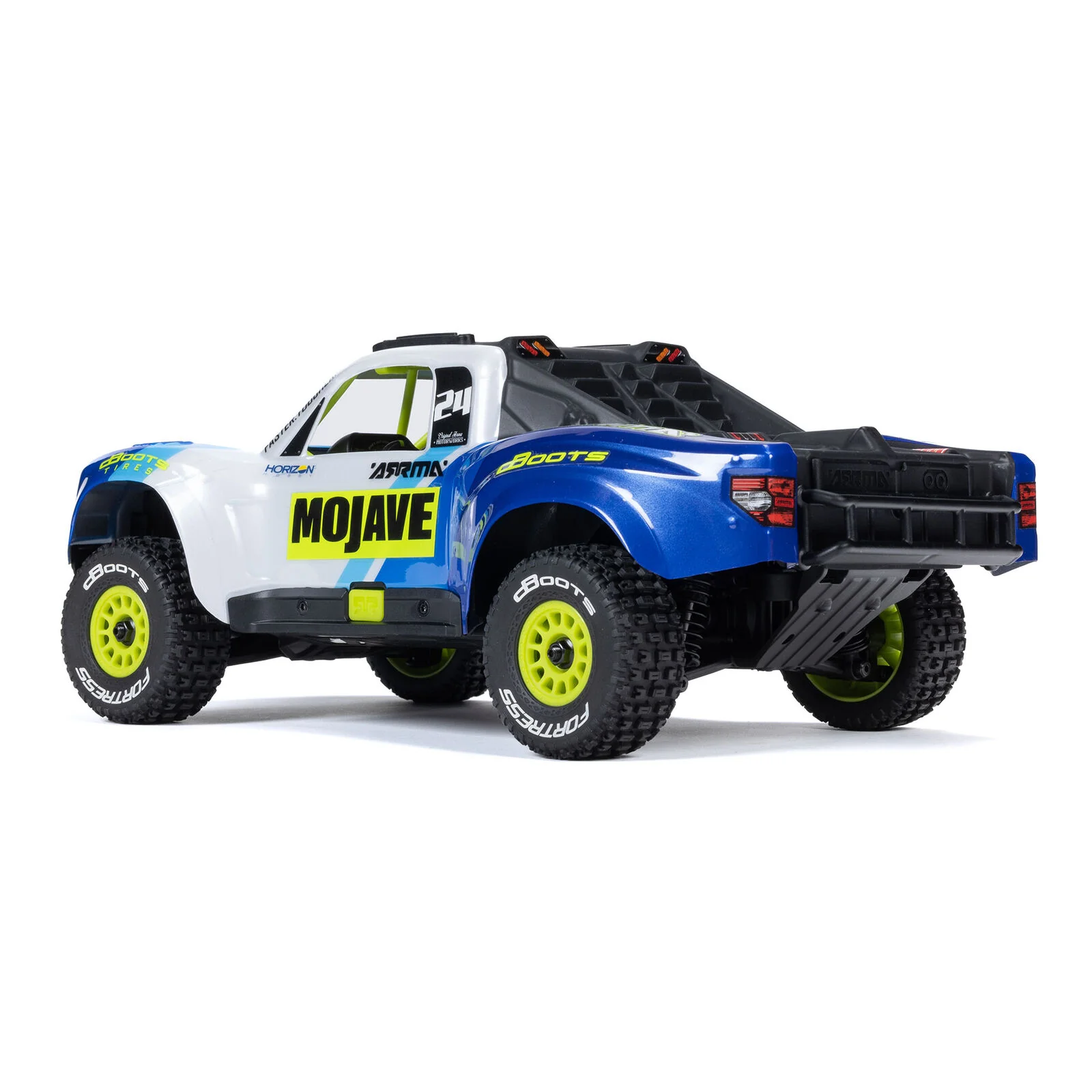ARRMA Movaje Grom Mega 380 Brushed 4X4 Small Scale Desert Truck RTR with Battery & Charger, Blue/White