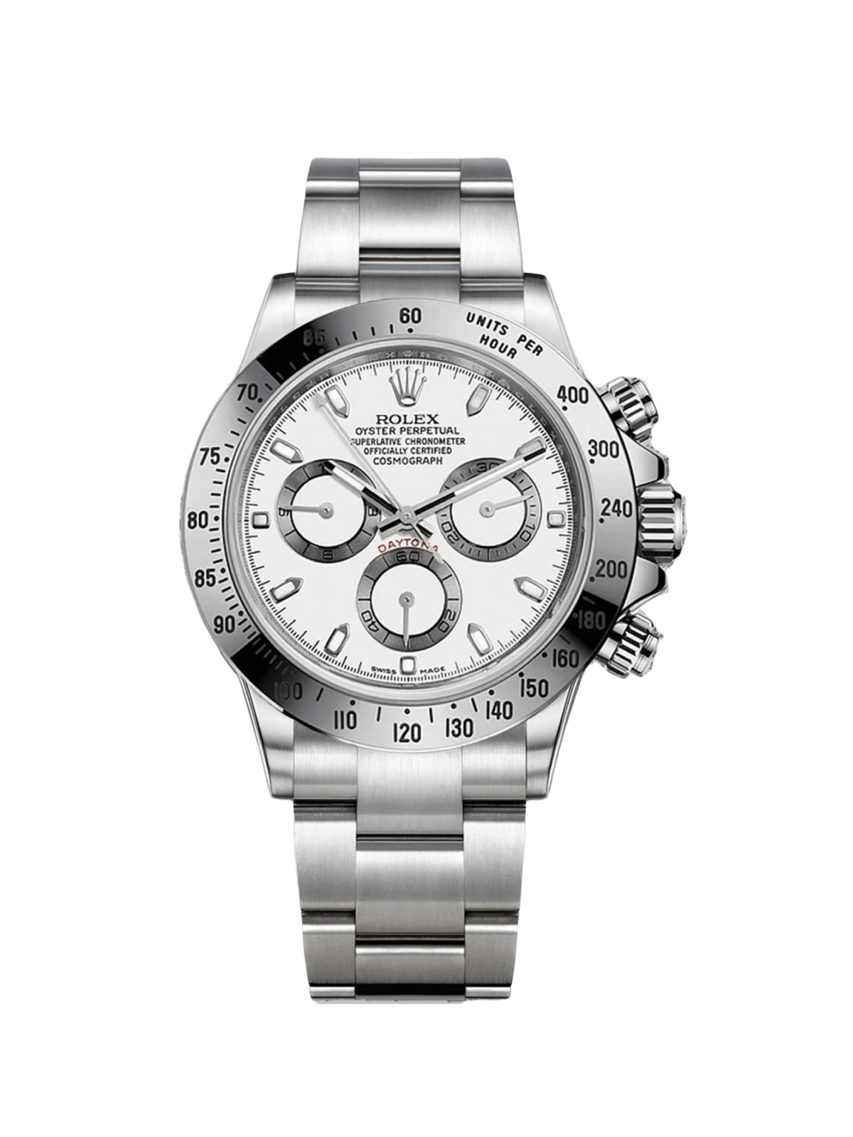 [2026 Mirror Grade]Rolex Daytona 116520 White Dial Stainless steel Mens Watch